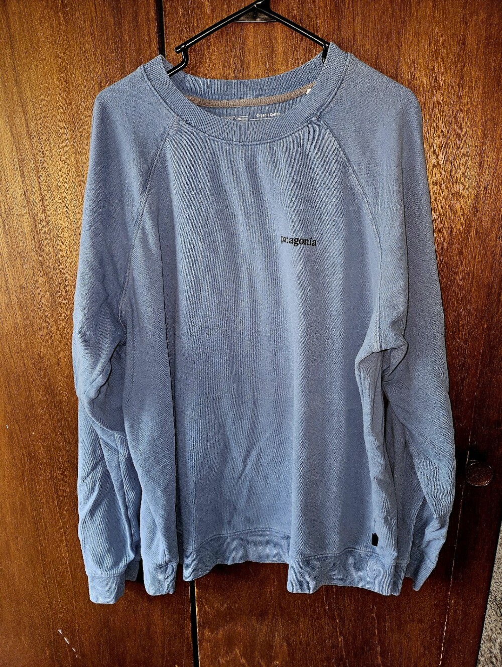 Patagonia Worn Wear Light Blue Ridge Crewneck Sweatshirt - Mens XXL